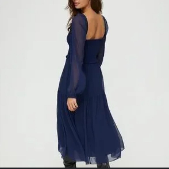 Wilfred Deep Blue Long Sleeve Dress - Picture 2 of 5
